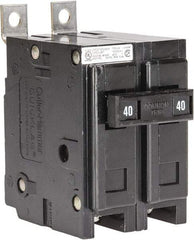 Eaton Cutler-Hammer - 40 Amp, 120/240 VAC, 24 VDC, 48 VDC, 80 VDC, 2 Pole, Bolt On Miniature Circuit Breaker - Thermal Magnetic Trip, 14-4 AWG, 2-3/8 Inch Deep x 2-15/16 Inch High x 2 Inch Wide - USA Tool & Supply