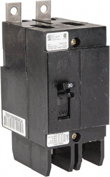 Eaton Cutler-Hammer - 40 Amp, 277/480 VAC, 2 Pole, Bolt On Molded Case Circuit Breaker - Thermal Magnetic Trip, 10-1/0 AWG, 66.7mm Deep x 4 Inch High x 2 Inch Wide - USA Tool & Supply