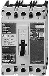 Eaton Cutler-Hammer - 15 Amp, 125 VDC, 240 VAC, 1 Pole, Molded Case Circuit Breaker - Thermal Magnetic Trip, 18 kA at 240 VAC Breaking Capacity, 14-1/0 AWG, 3-3/8 Inch Deep x 6 Inch High x 4-1/8 Inch Wide - USA Tool & Supply
