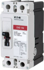 Eaton Cutler-Hammer - 50 Amp, 250 VDC, 480 VAC, 2 Pole, Molded Case Circuit Breaker - Thermal Magnetic Trip, Multiple Breaking Capacity Ratings, 14-1/0 AWG, 3-3/8 Inch Deep x 6 Inch High x 2-3/4 Inch Wide - USA Tool & Supply