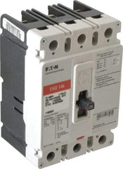 Eaton Cutler-Hammer - 20 Amp, 250 VDC, 480 VAC, 3 Pole, Molded Case Circuit Breaker - Thermal Magnetic Trip, 18 kA at 240 VAC Breaking Capacity, 14-1/0 AWG, 3-3/8 Inch Deep x 6 Inch High x 4-1/8 Inch Wide - USA Tool & Supply
