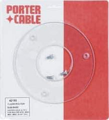 Porter-Cable - 5-3/4" OD, Router Round Sub Base - For Use with Routers Model 690, 693, 891, 892, 864 & 895 - USA Tool & Supply