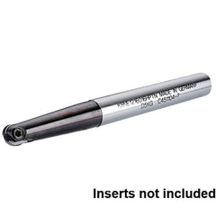 Kennametal - 3/4" Cut Diam, 1" Shank Diam, 7.48" OAL, Indexable Ball Nose End Mill - USA Tool & Supply