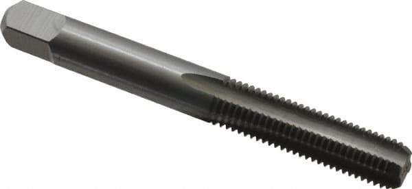 Interstate - 5/16-24 UNF 3B 4 Flute Bright Finish High Speed Steel Straight Flute Standard Hand Tap - Bottoming, Left Hand Thread, 2-23/32" OAL, 1" Thread Length, H3 Limit, Oversize - USA Tool & Supply