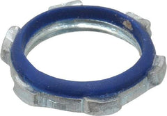 Cooper Crouse-Hinds - 1/2" Trade, Steel Threaded Rigid/Intermediate (IMC) Conduit Locknut - Noninsulated - USA Tool & Supply