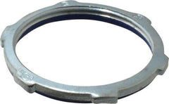 Cooper Crouse-Hinds - 2" Trade, Steel Threaded Rigid/Intermediate (IMC) Conduit Locknut - Noninsulated - USA Tool & Supply