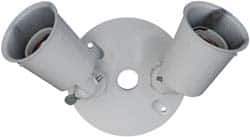 Cooper Crouse-Hinds - 3 Outlet, Powder Coat Finish, Round Noncorrosive Weatherproof Box Cover - 11" Long x 4-1/4" Wide x 5-1/8" High, Aluminum, UL Listed - USA Tool & Supply