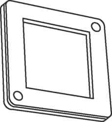 Cooper Crouse-Hinds - Electrical Outlet Box Steel Square Cover - USA Tool & Supply