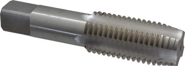 Interstate - 1-3/8 - 6 UNC 3B 4 Flute Bright Finish High Speed Steel Straight Flute Standard Hand Tap - Plug, Left Hand Thread, 6-1/16" OAL, H4 Limit, Oversize - USA Tool & Supply