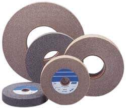 Norton - 8" Diam, 2" Face Width, 3" Center Hole, Medium Grade, Aluminum Oxide Deburring Wheel - Density 7 Grade, 4,500 RPM - USA Tool & Supply