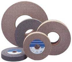 Norton - 8" Diam, 2" Face Width, 3" Center Hole, Medium Grade, Aluminum Oxide Deburring Wheel - Convolute, Hard Density 8 Grade, 4,500 RPM - USA Tool & Supply