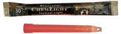 Cyalume - 10 Piece High Intensity Red Chemical Lightstick - 6 Inch Long, 30 Minutes Illumination Time, Nonflammable, Nontoxic and Waterproof, Snap and Shake Activation Method - USA Tool & Supply
