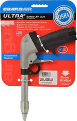 Guardair - 120 Max psi Whisper Jet Pistol Grip Blow Gun - 3/8 NPT, 6" Tube Length, Aluminum - USA Tool & Supply