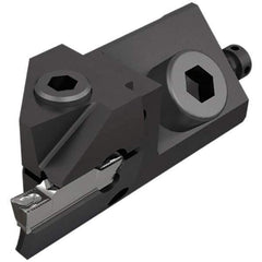 Iscar - Right Hand Cut Indexable Grooving Cartridge - DGN, DGNC, DGNM-C, GRIP, HFP Insert Style - USA Tool & Supply