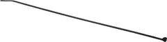 Thomas & Betts - 11.1" Long Black Nylon Standard Cable Tie - 30 Lb Tensile Strength, 1.31mm Thick, 76.2mm Max Bundle Diam - USA Tool & Supply