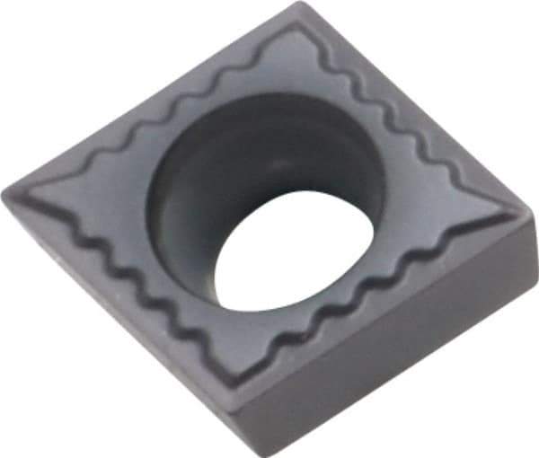 Kennametal - CCMT32.50.5 UF Grade KC5010 Carbide Turning Insert - TiAlN Finish, 80° Diamond, 3/8" Inscr Circle, 5/32" Thick, 0.0079" Corner Radius - USA Tool & Supply