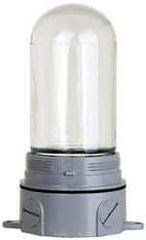 Cooper Crouse-Hinds - 120 Volt, 100 Watt, Incandescent Hazardous Location Light Fixture - Vaporproof, Corrosion & Heat Resistant, Aluminum Housing, 3-3/8" Wide x 8-1/2" High - USA Tool & Supply