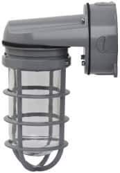 Cooper Crouse-Hinds - 120 Volt, 100 Watt, Incandescent Hazardous Location Light Fixture - Vaporproof, Corrosion & Heat Resistant, Aluminum Housing, 7" Long x 4-1/4" Wide x 9-1/2" High - USA Tool & Supply