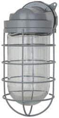 Cooper Crouse-Hinds - 120 Volt, 200 Watt, Incandescent Hazardous Location Light Fixture - Corrosion & Heat Resistant, Aluminum Housing, 6-3/8" Long x 5-1/2" Wide x 12-1/2" High - USA Tool & Supply