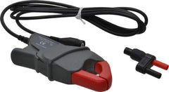 Fluke - Black/Red Electrical Test Equipment Clamp - Use with Digital Multimeters, Powers Quality Meters, Scope Meters - USA Tool & Supply