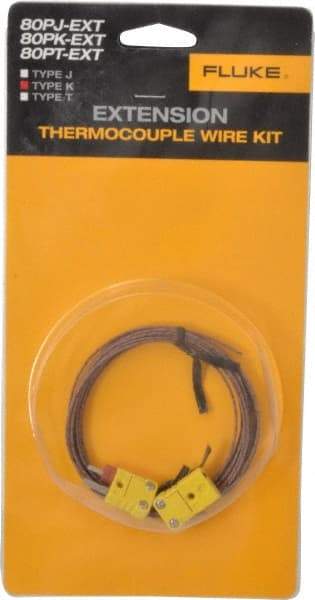 Fluke - Electrical Test Equipment Extension Wire Kit - Use with K-Type Thermometers - USA Tool & Supply