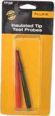 Fluke - Black/Red Electrical Test Equipment Probe Set - Use with Fluke 175, 177, 179 True RMS Digital Multimeters, Fluke 287, 289 True-RMS Industrial Logging Multimeters, Fluke 705 Loop Calibrators - USA Tool & Supply