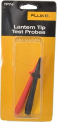 Fluke - Black/Red Electrical Test Equipment Probe - Use with TL22, TL24 Test Leads - USA Tool & Supply