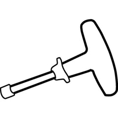 Kennametal - TP10 Torx Plus Drive, T Handle Driver for Indexable Tools - USA Tool & Supply