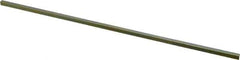 Precision Brand - 12" Long, Gold Dichromate-Plated Key Stock - Medium Carbon Steel - USA Tool & Supply