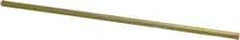 Precision Brand - 12" Long, Gold Dichromate-Plated Key Stock - Medium Carbon Steel - USA Tool & Supply