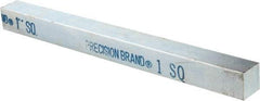 Precision Brand - 12" Long x 1" High x 1" Wide, Zinc-Plated Key Stock - Low Carbon Steel - USA Tool & Supply