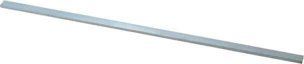 Precision Brand - 12" Long x 3/8" High x 1/8" Wide, Zinc-Plated Key Stock - Low Carbon Steel - USA Tool & Supply