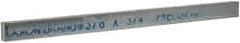 Precision Brand - 12" Long x 3/4" High x 3/8" Wide, Zinc-Plated Key Stock - Low Carbon Steel - USA Tool & Supply