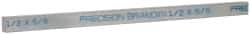 Precision Brand - 12" Long x 5/8" High x 1/2" Wide, Zinc-Plated Key Stock - Low Carbon Steel - USA Tool & Supply