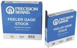 Precision Brand - 0.024 Inch Thick x 25 Ft. Long x 1/2 Inch Wide, Feeler Stock Roll - High Carbon Steel - USA Tool & Supply