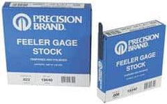 Precision Brand - 0.024 Inch Thick x 25 Ft. Long x 1/2 Inch Wide, Feeler Stock Roll - High Carbon Steel - USA Tool & Supply