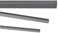 Precision Brand - 12" Long, Plain Key Stock Assortment - Low Carbon Steel - USA Tool & Supply