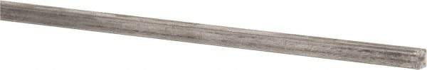 Precision Brand - 12" Long x 1/8" High x 1/8" Wide, Plain Key Stock - Low Carbon Steel - USA Tool & Supply