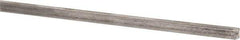 Precision Brand - 12" Long x 1/8" High x 1/8" Wide, Plain Key Stock - Low Carbon Steel - USA Tool & Supply