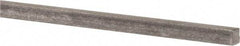 Precision Brand - 12" Long x 3/16" High x 3/16" Wide, Plain Key Stock - Low Carbon Steel - USA Tool & Supply