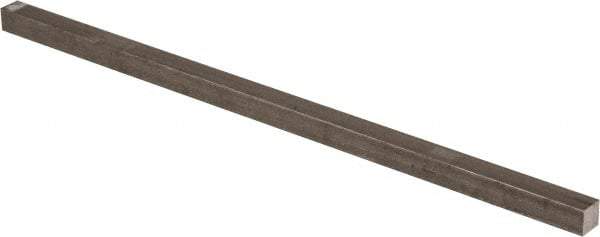 Precision Brand - 12" Long x 7/16" High x 7/16" Wide, Plain Key Stock - Low Carbon Steel - USA Tool & Supply