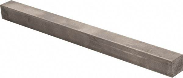 Precision Brand - 12" Long x 7/8" High x 7/8" Wide, Plain Key Stock - Low Carbon Steel - USA Tool & Supply