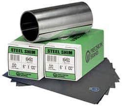 Precision Brand - 5 Ft. Long x 6 Inch Wide x 0.01 Inch Thick, Roll Shim Stock - Stainless Steel - USA Tool & Supply