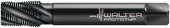 Walter-Prototyp - 3/4-14 NPT, 30° Helix, 5 Flutes, Modified Bottoming Chamfer, Oxide Finish, Cobalt, Spiral Flute Pipe Tap - Right Hand Flute, 29/32" Shank Diam, 1.024" Thread Length, 11/16" Square Size, Series A25563 - USA Tool & Supply