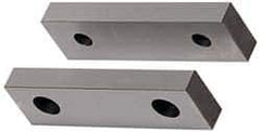 Gibraltar - 8-1/8" Wide x 2-1/2" High x 1" Thick, Flat/No Step Vise Jaw - Soft, Aluminum, Fixed Jaw, Compatible with 8" Vises - USA Tool & Supply
