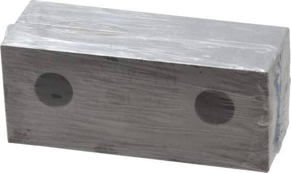 Gibraltar - 4-1/8" Wide x 1-3/4" High x 3/4" Thick, Flat/No Step Vise Jaw - Soft, Steel, Fixed Jaw, Compatible with 4" Vises - USA Tool & Supply