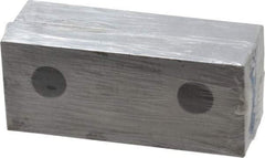 Gibraltar - 4-1/8" Wide x 1-3/4" High x 3/4" Thick, Flat/No Step Vise Jaw - Soft, Steel, Fixed Jaw, Compatible with 4" Vises - USA Tool & Supply