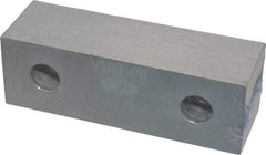 Gibraltar - 6-1/8" Wide x 2" High x 1" Thick, Flat/No Step Vise Jaw - Soft, Aluminum, Fixed Jaw, Compatible with 6" Vises - USA Tool & Supply