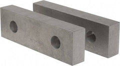 Gibraltar - 8-1/8" Wide x 2-1/2" High x 1-1/4" Thick, Flat/No Step Vise Jaw - Soft, Aluminum, Fixed Jaw, Compatible with 8" Vises - USA Tool & Supply