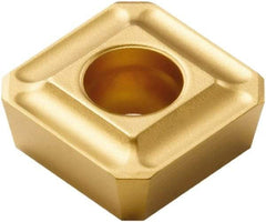Seco - SPMX0602 75 Grade F40M Carbide Milling Insert - TiAlN/TiN Finish, 0.094" Thick, 1/4" Inscribed Circle - USA Tool & Supply